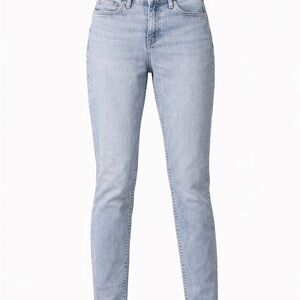 Light Wash High-Rise Skinny Ankle Jeans